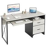 Bestier Office Desk with Drawers, 5