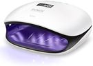 SUNUV UV Led Nail Lamp, UV Nail Dryer SUN4 for Shellac Manicure Gel with 4 Timers, LCD Display, Sensor and Double Speed Drying