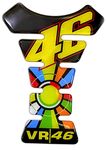 Detachi Motorcycle Universal Tank Pad Sticker for All Bikes (VR 46) (Epoxy Material)