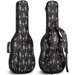 CAHAYA Electric Guitar Bag with Skull Pattern Gig Bag 6mm Padding Backpack Padded Soft Guitar Case with Padded Handle Double Adjustable Shoulder Strap CY0267-2