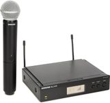 Shure BLX24R/SM58 UHF Wireless Microphone System - Perfect for Church, Karaoke, Vocals - 14-Hour Battery Life, 100m Range | SM58 Handheld Vocal Mic, Single Channel Rack Mount Receiver | H9 Band