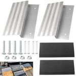 2 Pack 12” Aluminum Ramp Plate Kit - 9”D Ramp Plates Create Your Own Ramps to for ATVs, Motorcycles, Lawn Equipment, Can Be Used with Trucks, Vans Or Trailers, Easily and Safely Load & Unload