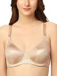 Triumph International Seamless Wire-Free Bra for Women | Minimizer 34C, Neutral Beige Lightly Padded Full Coverage Shaping Bra | Comfortable Everyday Innerwear for Women | Pack of 1
