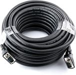 DTECH Heavy Duty VGA SVGA 15 Pin Male to Male Computer Monitor Cable Cord 1080p High Resolution 50 feet