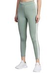 BLINKIN Women's Skinny Fit Polyester Blend Gym Leggings (4443-LIGHT-GREEN-28_Light Olive With White_M)