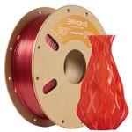 ERYONE PETG Filament 1,75 mm, 3D Printer Filament PETG, 0,03 mm, 1 kg/Spool,Tranparent Red