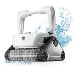 Polaris P825 Sport Robotic Pool Cleaner, Automatic Vacuum for InGround Pools up to 40ft, Wall Climbing Vac w/Strong Suction & Easy Access Transparent Lid