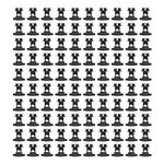 100 Pcs Electric Fence Insulator, Bolt Type Insulators Fence Post Wood Post Insulator(Black)