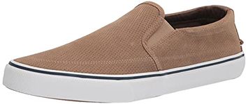 Sperry Men's Striper II Twin Gore Lthr Sneaker, Taupe, 11.5