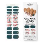 MOYOU LONDON Semi Cured Gel Nail Strips - 20 Pcs. Nail Wraps for Salon-Quality Manicure - Works with Any UV Nail Lamp - Easy to Apply, Trim, & Remove Gel Nail Stickers