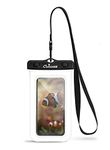 CaliCase Universal Waterproof Phone Pouch - IPX8 Waterproof Floating Phone Case with Lanyard for iPhone X-15/ S20-S24/ Pixel 4-8 - Clear