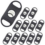 Defuzie Cigar Cutter, guillotine cigar cutter,stainless Steel Blade Cigar Clippers Tool - 12 Pack