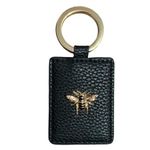 Alice Wheeler Bee Keyring Vegan Leather (Black)