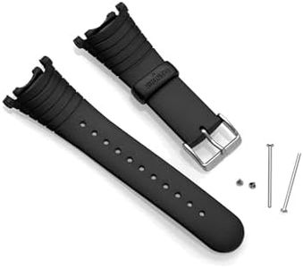 Suunto SS004768000 Kit Cinturino Montato di Serie in Gomma/Elastomero, Nero
