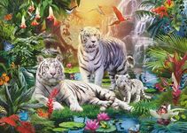 Ravensburger White Tiger Family 1000 Piece Jigsaw Puzzles for Adults and Kids Age 12 Years Up - Animals