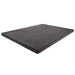 Restaurant Thick Black Plastic Cutting Board NSF, Extra Large 24 x 18 x 1 Inch