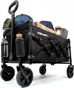 MoverX 70L Folding Trolley – Black, Lightweight Collapsible Cart