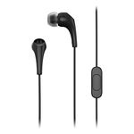 Motorola Wired Earbuds with Microphone - Earbuds 2-S Corded in-Ear Headphones, Control Button for Calls/Music, Comfortable Lightweight Silicone Ear Buds, Clear Bass Sound, Noise Isolation - Black