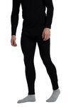 Mountain Warehouse Mens Merino Thermal Base Layer Trousers - Lightweight Mens Pants, Antibacterial, Breathable Bottoms - for Camping in Black L