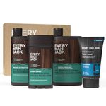 Every Man Jack Men’s Sea Minerals + Citron Bath and Body Gift Set - Clean Ingredients & Sea Minerals and Citron scent. - Round Out His Routine with Body Wash, 2-in-1 Shampoo, Deodorant & Face Wash