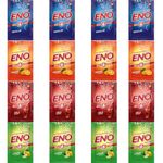 Eno Fruit Salt Antacid- 5g Sachets- Variety Pack - Regular x 4, Lemon x 4, Orange x 4, Cola x 4 = Total 16 sachets | Effervescent Relief from Flatulence and Indigestion Issues | Quick & Effective