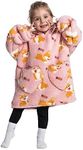 Oversized Hoodie Blanket Kids Fleec