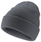 NORTHWIND Winter Cap for Men, Winter Cap for Women, Beanie Cap for Men, Woolen Cap for Men, Woolen Cap for Women, Beanie Cap for Women, Winter wear (Dark Grey)