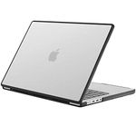 ProCase for MacBook Pro 16 Inch 2023 2022 2021 (M3 A2991 /M2 A2780 /M1 A2485), Translucent Hard Shell Cases Shockproof Cover for MacBook Pro 16" -Clear