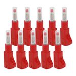 Retractable Speaker Cable Connector 4mm Stackable Banana Plug 10pcs Straight PE Jacket for 3C Digital Devices Red