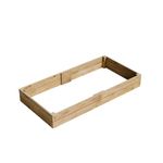 Conka Garden - Wooden Raised Bed Kit - Large Garden Planters for Vegetables, Herbs, Flowers – Start Growing Plants Earlier & Better - Durable & Resistant FSC Treated Timber 120cm L x 240cm W x 30cm H