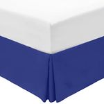 Mellanni Bed Skirt Full Size - Bed Frame Cover - 38 cm Tailored Drop Pleated - Wrinkle, Fade, Stain Resistant - 1 Bedskirt (Full, Royal Blue)