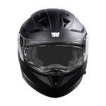 Royal Enfield Mettle Full Face Mono ISI, DOT & ECE Certified Riding Helmet Mt Black Xl61-High Impact Grade Polycarbonate and Thermoplastic Blend & 9 Parts Eps for Ultimate Protection Against Impact