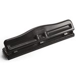 Officemate Adjustable Three Hole Punch, Black (90095)