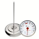 3 Inch Leave-in Meat/Roast Thermometer - NSF Approved 3" oversize dial analog meat thermometer with a durable, tempered glass lens.