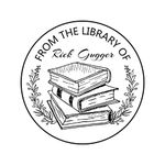 tiwkabm Book Stamp, Ex Libris, from The Library of, Personalized Book Stamp, This Book Belongs to Personalized Library Stamp, Custom Book Stamp, Self-Inking Rubber Custom Teacher Stamps, Black&White