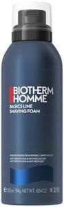 BIOTHERM HOMME - Basic Line Mousse de Rasage Homme - Peaux Sensibles - Prévient Irritations et Brûlures - Rasage Doux - 200 ml
