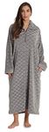 Just Love Plush Zipper Lounger Robe 6793-GRY-L