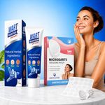 YUDDHAV Wart Remover Ointment & Microdart Patch Kit | Natural Herbal Skin Care Formula | 100g Ointment + 144 Microdart Patches | Easy 2-Step Skin Care System | Suitable for Home Use