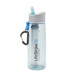 LifeStraw Go Water Filter Bottle with 2-Stage Integrated Filter Straw for Hiking, Backpacking, and Travel