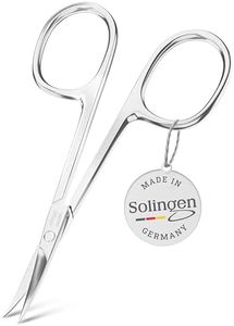 TITANIA Solingen Hautschere mit dünner gebogenen Spitze - Präzise Nagelhautschere für die Maniküre, extra scharfe Klingen, aus Carbonstahl, Made in Germany