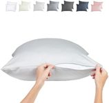 100% Viscose Bamboo Pillowcase King - 2-Pack Cooling Pillow Cases for Hot Sleepers, Zipper Viscose Bamboo Pillow Cases King Size Cool Pillow Case