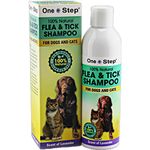 One Step Flea & Tick Shampoo for Dogs & Cats 100% Natural, Allergen Free, Scent of Lavender 250ml