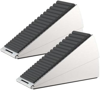 FLORA GUARD 2-Pack Door Stopper, Adjustable Height, Non-Slip Door Wedge Heavy-Duty, Durable Stainless Steel & Waterproof, Ideal for Metal Doors, Warehouses, Homes & Businesses