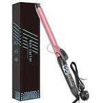 Curling Tongs, 32mm Hair Curling Wand with Ceramic Coating for Long Short Thick Fine Hair, Professional Curling Iron Hair Curler with Adjustable Temperature, LCD Display, 60mins Auto Off