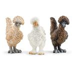 schleich Farm World 42574 Realistic Chickens Playset - 3-Piece Realistic Chicken Figurines Farm Playset for Play Time and Imagination - Farm Animal Toys Gift for Boys and Girls, Kids, Toddlers Ages 3+