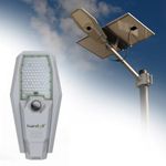 hardoll Solar Integrated Street Light 400W with Remote Controlled - Cool White, Battery Replaceable Waterproof for Outdoor Walkways and Home Garden (Pack of 1)