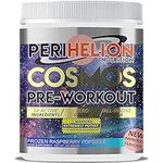 Perihelion Nutrition Cosmos All-in-ONE Pre-Workout 450g Energy Booster Supplement Powder with 300mg Caffeine + Beta Alanine + Amino Acids + Vitamins 30 Strong Servings (Frozen Raspberry)