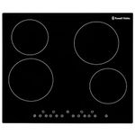 Russell Hobbs Electric Hob 59 cm Ceramic Cooktop with 4 Cooking Zones, Pan Sensor, Touch Control & Easy Clean, Safety Cut Off, Integrated Timer & Boost Function, RH60EH412B, 2 Year Guarantee