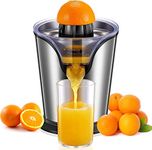 FOHERE Electric Citrus Juicer, Orange Juicer Machine with 2 Size Cones, Stainless Steel Citrus Press Juicer for Orange Lemon Grapefruit Lime, Compact Juicer Squeezer, Anti-Drip Spout & Ultra Quiet Motor