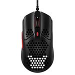 HyperX 4P5E3AA Pulsefire Haste – Gaming Mouse – Ultra-Lightweight, 59g, Honeycomb Shell, Hex Design, HyperFlex Cable, Up to 16000 DPI, 6 Programmable Buttons, Black/Red